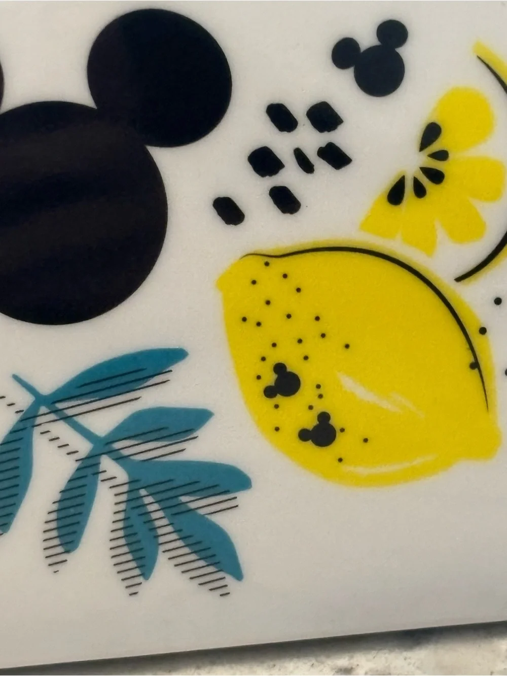 Disney Chewy Mickey Mouse Lemon Double Dog Cat Feeding Good Bowl Melamine